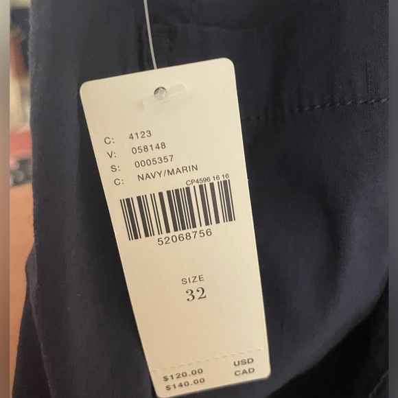 NWT Anthropologie Wide Leg Trousers Navy Size 32 - Picture 8 of 15